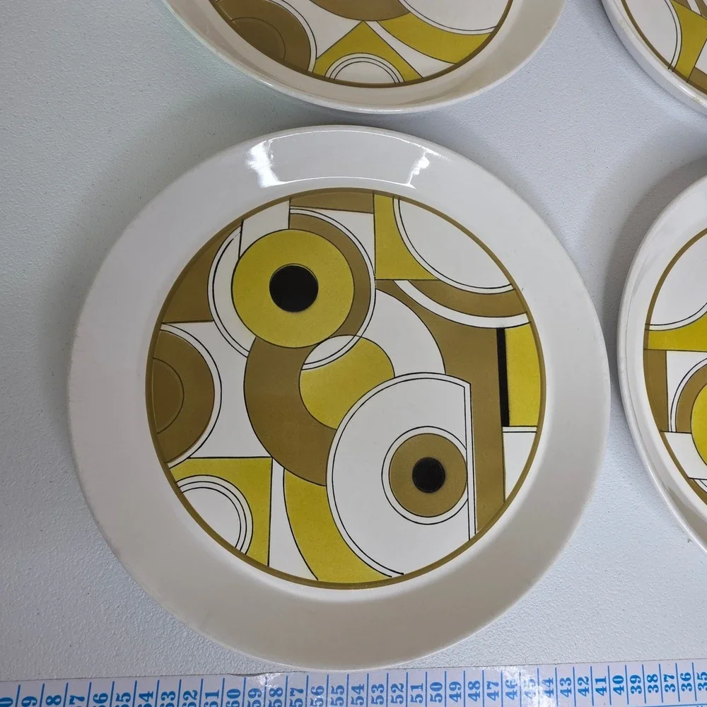 Vintage MCM Mikasa Style House Ironstone Dinner Plates Set of 4 Montego D9451